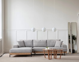 Atelier Del Sofa Eti Oak Left - Gris